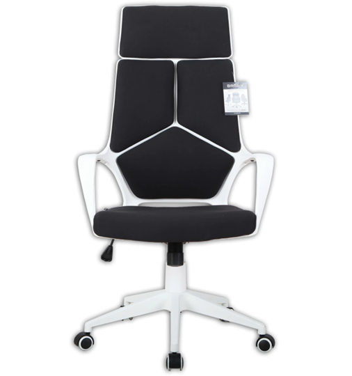 Компьютерное кресло Brabix Premium Prime EX-515 (пластик белый, ткань, черное) 531812 в Южно-Сахалинске - изображение 5