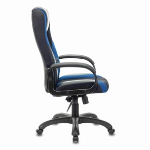 Компьютерное кресло Brabix Premium Rapid GM-102 (экокожа/ткань, черное/синее) 532106 в Южно-Сахалинске - предосмотр 1