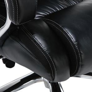 Кресло Brabix Premium Status HD-003 (рециклированная кожа, хром, черное) в Южно-Сахалинске - предосмотр 9