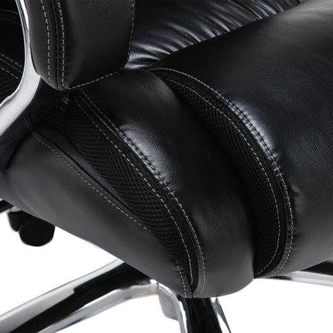 Кресло Brabix Premium Status HD-003 (рециклированная кожа, хром, черное) в Южно-Сахалинске - изображение 9