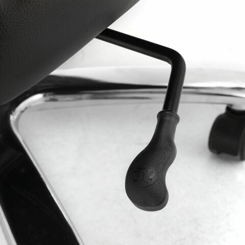 Офисное кресло Brabix Premium Pride HD-100 (натуральная кожа, черное) в Южно-Сахалинске - изображение 7