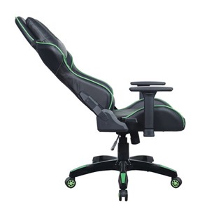 Кресло компьютерное Brabix GT Carbon GM-120 (две подушки, экокожа, черное/зеленое) в Южно-Сахалинске - предосмотр 4