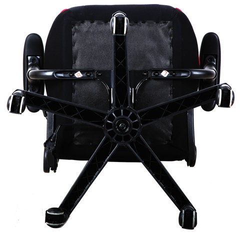 Компьютерное кресло Brabix GT Racer GM-100 (подушка, ткань, черное/красное) 531820 в Южно-Сахалинске - изображение 6