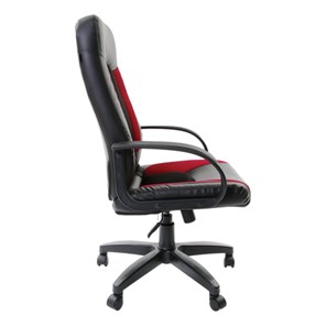 Кресло офисное Brabix Strike EX-525 (экокожа черная, ткань черная/бордовая, TW) в Южно-Сахалинске - предосмотр 2