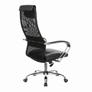Кресло компьютерное Brabix Premium Stalker EX-608 CH (хром, ткань-сетка/кожзам, черное) 532091 в Южно-Сахалинске - предосмотр 9
