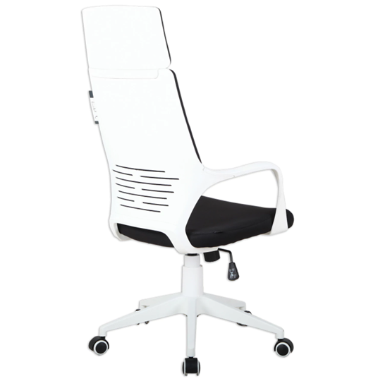Компьютерное кресло Brabix Premium Prime EX-515 (пластик белый, ткань, черное) 531812 в Южно-Сахалинске - изображение 2