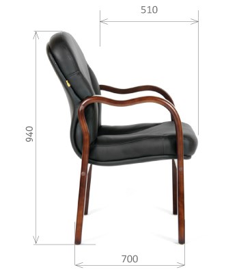 Офисное кресло CHAIRMAN 658 Натуральная кожа черный в Южно-Сахалинске - изображение 2