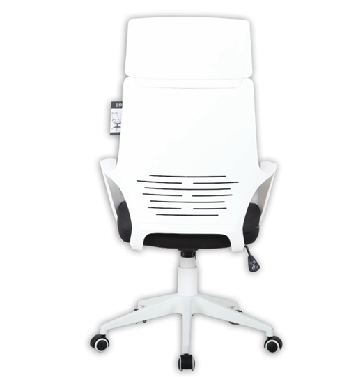 Компьютерное кресло Brabix Premium Prime EX-515 (пластик белый, ткань, черное) 531812 в Южно-Сахалинске - изображение 3