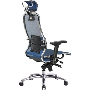 Офисное кресло Samurai S-3.04, синий в Южно-Сахалинске - предосмотр 3
