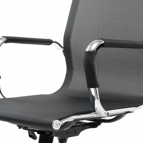 Кресло Brabix Line EX-530 (хром, сетка, черное) 531846 в Южно-Сахалинске - изображение 8