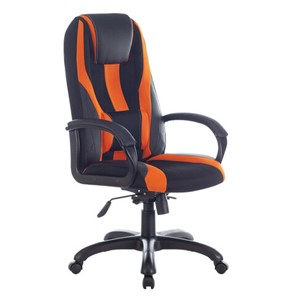 Компьютерное кресло Brabix Premium Rapid GM-102 (экокожа/ткань, черно/оранжевое) 532420 в Южно-Сахалинске - предосмотр 3