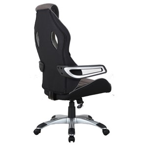 Офисное кресло Brabix Techno GM-002 (ткань, черное/серое, вставки белые) в Южно-Сахалинске - предосмотр 2