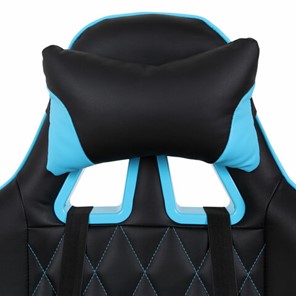 Кресло Brabix GT Master GM-110 (две подушки, экокожа, черное/голубое) в Южно-Сахалинске - предосмотр 5