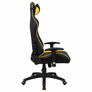 Кресло компьютерное Brabix GT Master GM-110 (две подушки, экокожа, черное/желтое) 531927 в Южно-Сахалинске - предосмотр 1