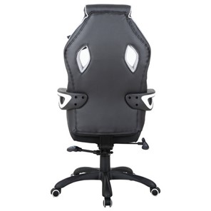 Кресло Brabix Techno Pro GM-003 (экокожа, черное/серое, вставки серые) в Южно-Сахалинске - предосмотр 5