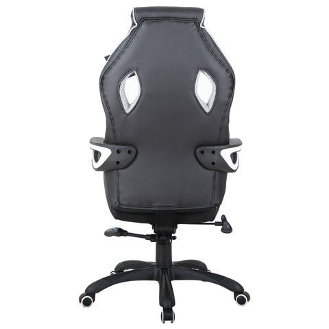 Кресло Brabix Techno Pro GM-003 (экокожа, черное/серое, вставки серые) в Южно-Сахалинске - изображение 5