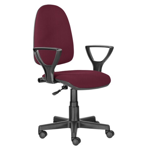 Офисное кресло Brabix Prestige Ergo MG-311 (регулируемая эргономичная спинка, ткань, бордовое) в Южно-Сахалинске - изображение 2