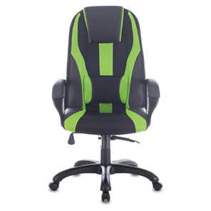 Компьютерное кресло Brabix Premium Rapid GM-102 (экокожа/ткань, черное/зеленое) в Южно-Сахалинске - предосмотр 3