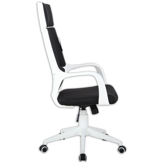 Компьютерное кресло Brabix Premium Prime EX-515 (пластик белый, ткань, черное) 531812 в Южно-Сахалинске - изображение 1