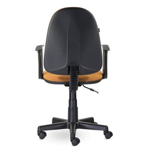 Офисное кресло Brabix Prestige Start MG-312 (эргономичная спинка, ткань, оранжевое) в Южно-Сахалинске - предосмотр 3