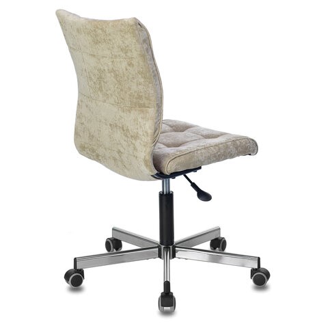Офисное кресло Brabix Stream MG-314 (без подлокотников, пятилучие серебристое, ткань, песочное) 532396 в Южно-Сахалинске - изображение 2