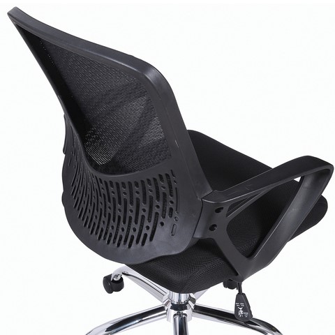 Офисное кресло Brabix Next MG-318 (с подлокотниками, хром, черное) 531834 в Южно-Сахалинске - изображение 6