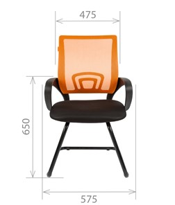 Офисное кресло CHAIRMAN 696V, цвет оранжевый в Южно-Сахалинске - предосмотр 1