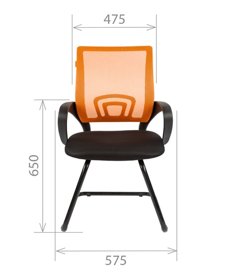 Офисное кресло CHAIRMAN 696V, цвет оранжевый в Южно-Сахалинске - изображение 1