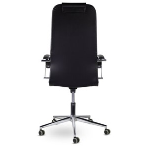 Кресло компьютерное Brabix Premium Pilot EX-610 CH (хром, кожзам, черное) в Южно-Сахалинске - предосмотр 4