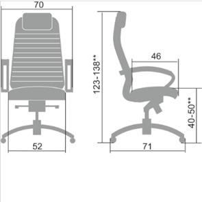 Офисное кресло Samurai K-1.041 темно-бордовый в Южно-Сахалинске - предосмотр 1