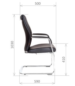 Офисное кресло CHAIRMAN Vista V Экокожа премиум черная в Южно-Сахалинске - предосмотр 2