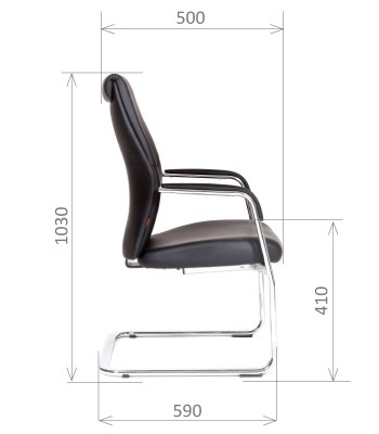 Офисное кресло CHAIRMAN Vista V Экокожа премиум черная в Южно-Сахалинске - изображение 2