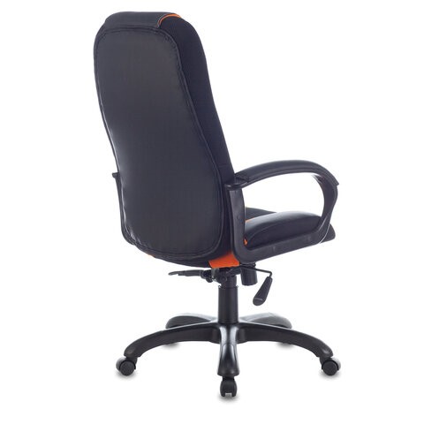 Компьютерное кресло Brabix Premium Rapid GM-102 (экокожа/ткань, черно/оранжевое) 532420 в Южно-Сахалинске - изображение 2