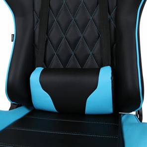 Кресло Brabix GT Master GM-110 (две подушки, экокожа, черное/голубое) в Южно-Сахалинске - предосмотр 7