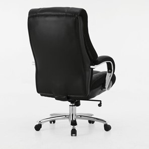 Офисное кресло Brabix Premium Bomer HD-007 (рециклированная кожа, хром, черное) в Южно-Сахалинске - предосмотр 2