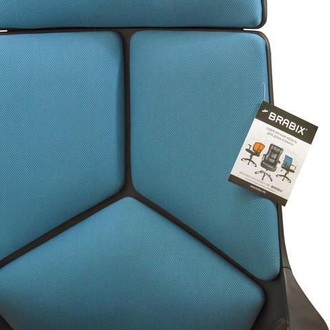 Офисное кресло Brabix Premium Prime EX-515 (ткань, голубое) в Южно-Сахалинске - изображение 5