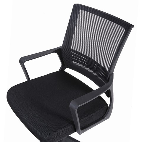 Компьютерное кресло Brabix Balance MG-320 (с подлокотниками, черное) 531831 в Южно-Сахалинске - изображение 5