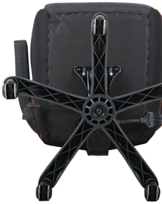 Офисное кресло Brabix Techno Pro GM-003 (ткань, черное/серое, вставки оранжевые) в Южно-Сахалинске - предосмотр 5