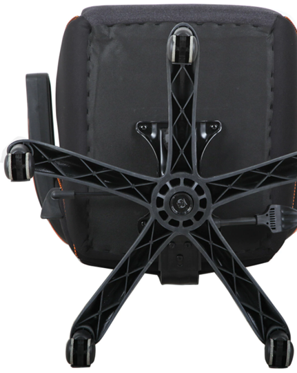 Офисное кресло Brabix Techno Pro GM-003 (ткань, черное/серое, вставки оранжевые) в Южно-Сахалинске - изображение 5