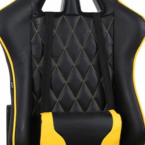 Кресло компьютерное Brabix GT Master GM-110 (две подушки, экокожа, черное/желтое) 531927 в Южно-Сахалинске - предосмотр 6