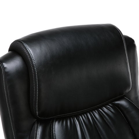 Кресло Brabix Premium Status HD-003 (рециклированная кожа, хром, черное) в Южно-Сахалинске - изображение 5