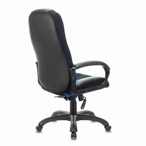 Компьютерное кресло Brabix Premium Rapid GM-102 (экокожа/ткань, черное/синее) 532106 в Южно-Сахалинске - изображение 2