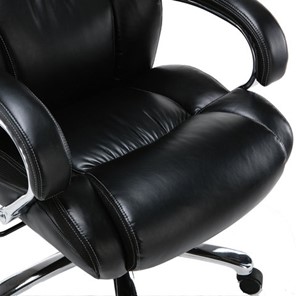 Кресло Brabix Premium Status HD-003 (рециклированная кожа, хром, черное) в Южно-Сахалинске - предосмотр 6