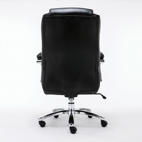 Кресло Brabix Premium Status HD-003 (рециклированная кожа, хром, черное) в Южно-Сахалинске - изображение 3