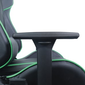 Кресло компьютерное Brabix GT Carbon GM-120 (две подушки, экокожа, черное/зеленое) в Южно-Сахалинске - предосмотр 10