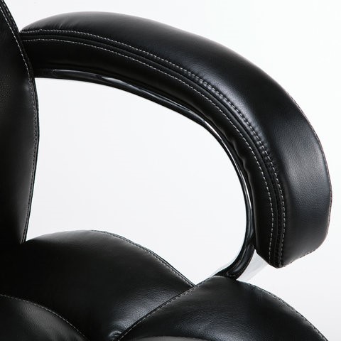 Кресло Brabix Premium Status HD-003 (рециклированная кожа, хром, черное) в Южно-Сахалинске - изображение 8