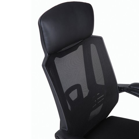 Кресло компьютерное Brabix Nexus ER-401 (с подлокотниками, черное) 531835 в Южно-Сахалинске - изображение 7