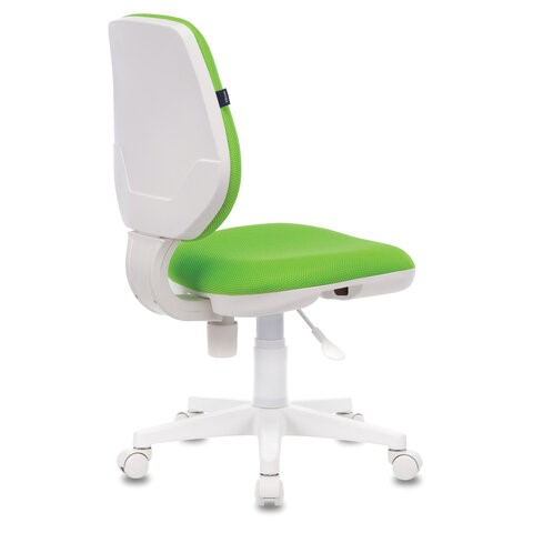 Офисное кресло Brabix Fancy MG-201W (без подлокотников, пластик белый, салатовое) в Южно-Сахалинске - изображение 3
