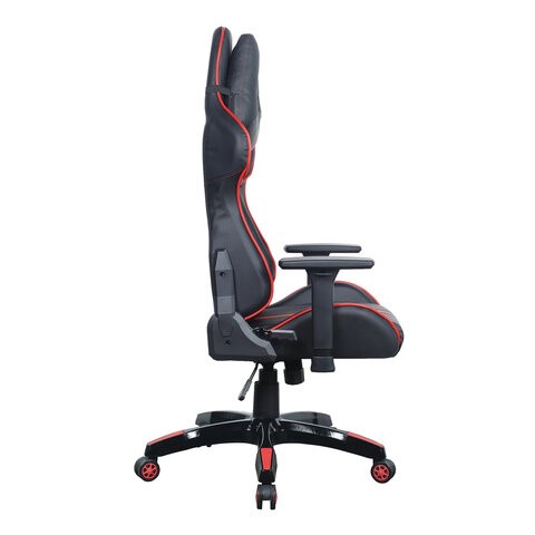 Компьютерное кресло Brabix GT Carbon GM-120 (две подушки, экокожа, черное/красное) 531931 в Южно-Сахалинске - изображение 1
