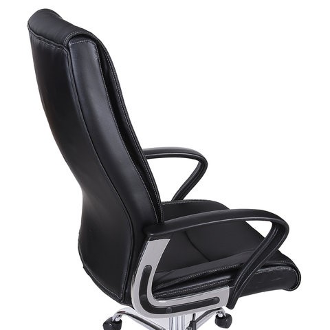 Кресло Brabix Forward EX-570 (хром, экокожа, черное) 531837 в Южно-Сахалинске - изображение 7